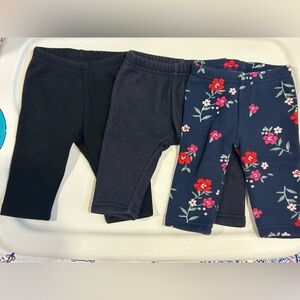 Carter’s Baby Girl Fleece Lines Leggings Bundle